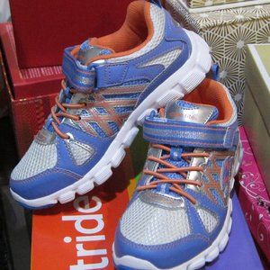 NEW Girls Youth Athletic Shoes Stride Rite Size 1.5W Propel Purple Velcr Closure